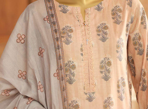 ASASA by HZ Textiles | Digital Printed Embroidered 3 Piece Unstitched Lawn Suit D-7