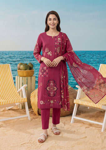 ZELINA by Tawakkal Fabrics | Digital Printed Lawn 3 Piece Unstitched Suit D-7