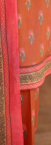 Elegant by HZ Textiles | Embroidered 3 Piece Unstitched Lawn Suit D-5