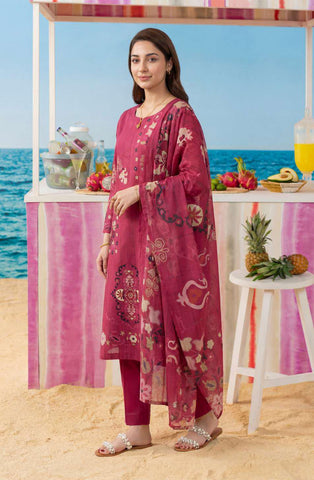 ZELINA by Tawakkal Fabrics | Digital Printed Lawn 3 Piece Unstitched Suit D-7