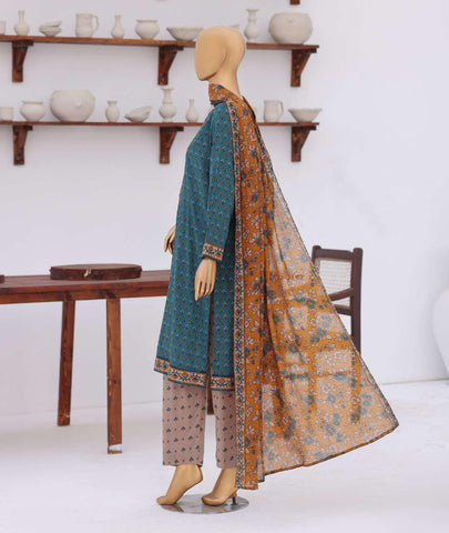 Premium Daily Wear by HZ Textiles | Embroidered Lawn 3 Piece Unstitched Suit D-10
