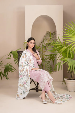 Farwa Embroidered Lawn By Tawakkal D-06