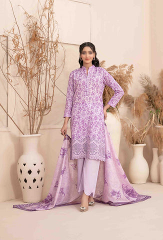 Meheroon Embroidered Lawn Digital Print D-06