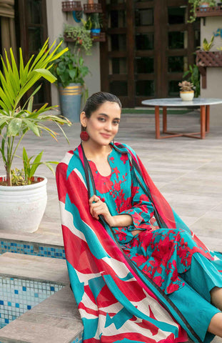 Zumra Lawn Slub Digital Print Vol-02 By Tawakkal D-06