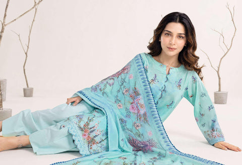 NAAZ by Tawakkal Fabrics | Digital Printed Lawn 3 Piece Unstitched Suit D-1