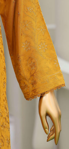 HZ Velvet Royal Needlework Luxe 3-Piece Unstitched Suit D-6