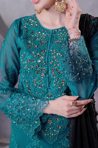 MANAAR LUXURY HANDWORK CHIFFON COLL BY SOGHAT D-09