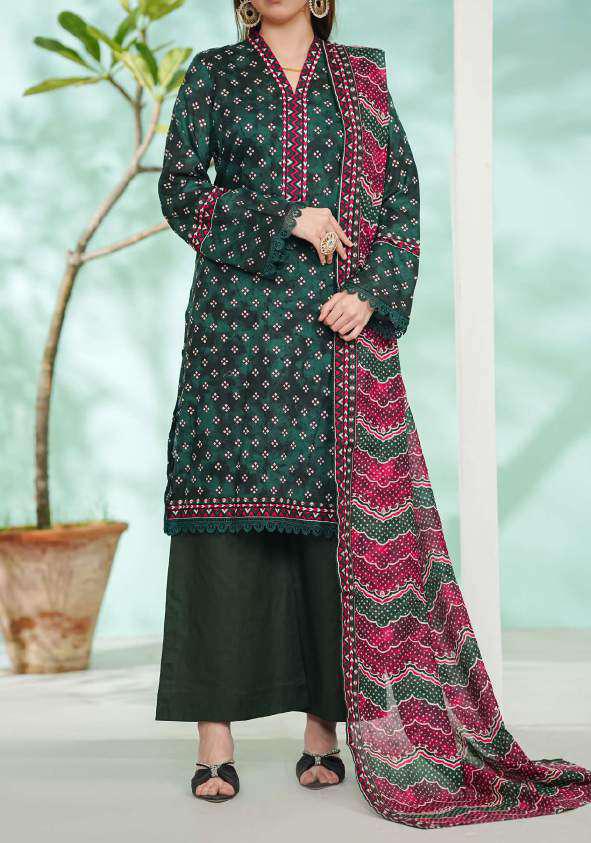 VS DAMAN Exclusive Printed Lawn Unstitched 3 Piece Suit D-19