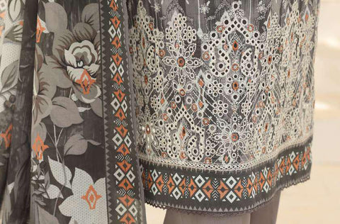 ASASA by HZ Textiles | Digital Printed Embroidered 3 Piece Unstitched Lawn Suit D-10