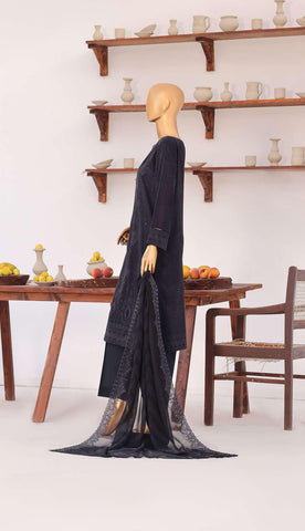 Venice by HZ Textiles | Premium Embroidered Cotton Lawn 3 Piece Unstitched Suit D-5