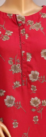HZ Viscose Twill Printed Unstitched 3 Piece Suit D-8