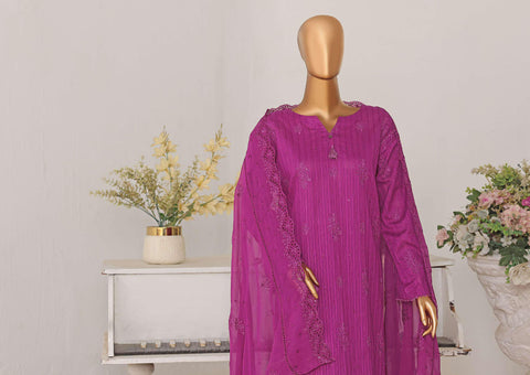 Mayaar by HZ Textiles | Embroidered 3 Piece Unstitched Suit D-8