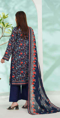 VS DAMAN Exclusive Printed Lawn Unstitched 3 Piece Suit D-2