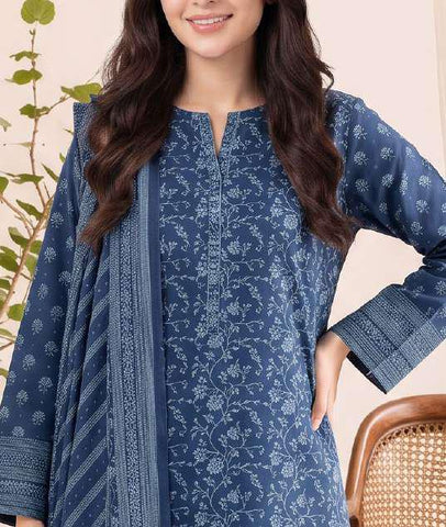 VS Textiles Pashmina Dhanak Printed Unstitched 3 Piece Suit D-2