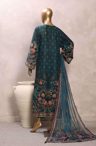 Sadabahar Printed Chamti Cotton | 3 Piece Stitched Kaftan Suit D-3
