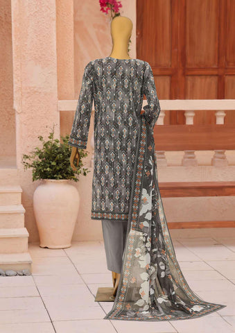 ASASA by HZ Textiles | Digital Printed Embroidered 3 Piece Unstitched Lawn Suit D-10