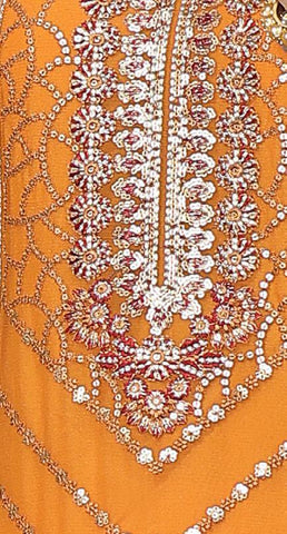 PARISHAY 3 PIECE  LUXURY EMB CHIFFON BY SOGHAT D-07