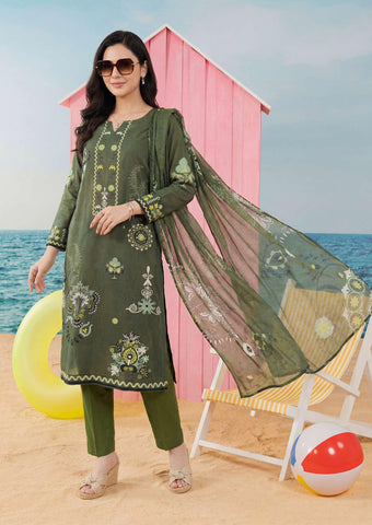 ZELINA by Tawakkal Fabrics | Digital Printed Lawn 3 Piece Unstitched Suit D-8
