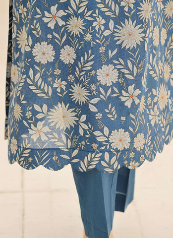 Summer Shades by HZ Textiles | Printed 3 Piece Unstitched Lawn Suit D-8