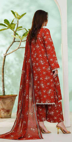 VS DAMAN Exclusive Printed Lawn Unstitched 3 Piece Suit D-20