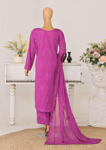 Mayaar by HZ Textiles | Embroidered 3 Piece Unstitched Suit D-8
