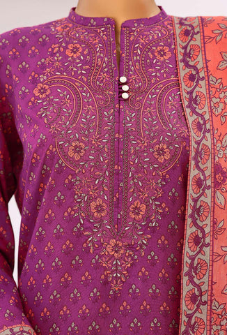 Premium Daily Wear by HZ Textiles | Embroidered Lawn 3 Piece Unstitched Suit D-7