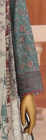 ASASA by HZ Textiles | Digital Printed Embroidered 3 Piece Unstitched Lawn Suit D-9