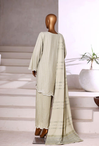 Sadabahar Vybe Emb Dhanak Stitched 3 Piece Suit D-2