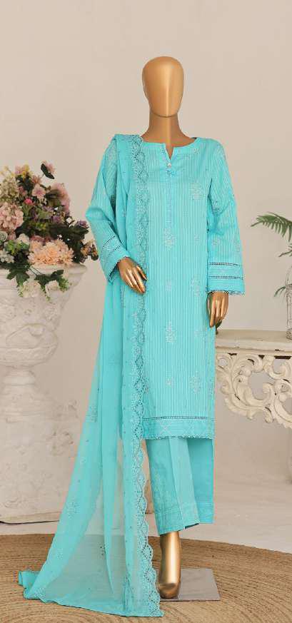 Mayaar by HZ Textiles | Embroidered 3 Piece Unstitched Suit D-2