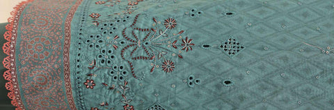 ASASA by HZ Textiles | Digital Printed Embroidered 3 Piece Unstitched Lawn Suit D-9
