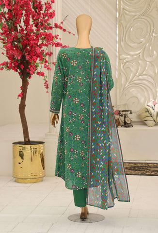 Summer Shades by HZ Textiles | Printed 3 Piece Unstitched Lawn Suit D-9