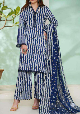 VS DAMAN Exclusive Printed Lawn Unstitched 3 Piece Suit D-21