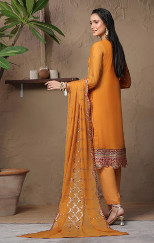 PARISHAY 3 PIECE  LUXURY EMB CHIFFON BY SOGHAT D-07