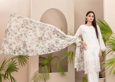Farwa Embroidered Lawn By Tawakkal D-05