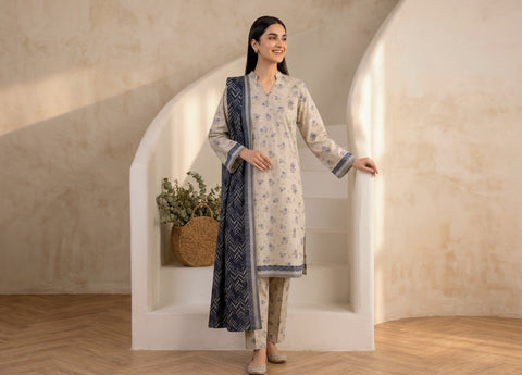 AREEMAN V1 by Shahid Tawakkal | Rotary Printed Lawn 3 Piece Stitched Suit D-3