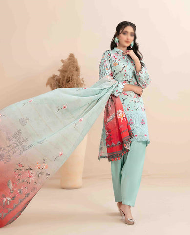 Meheroon Embroidered Lawn Digital Print D-05