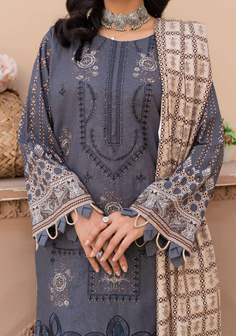 Aleeza Digital Fine Emb Khaddar Coll:24 By Sobia Waseem D-07