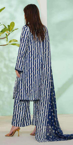 VS DAMAN Exclusive Printed Lawn Unstitched 3 Piece Suit D-21