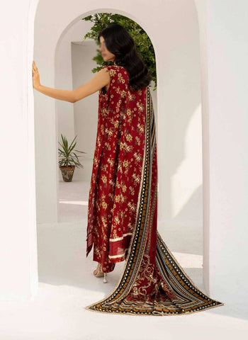 RESHAM LINEN PRINT DROP I COLL BY FIRDOUS D-11