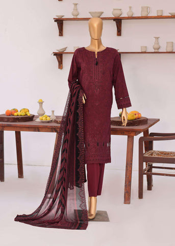 Venice by HZ Textiles | Premium Embroidered Cotton Lawn 3 Piece Unstitched Suit D-6