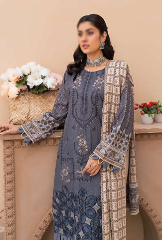 Aleeza Digital Fine Emb Khaddar Coll:24 By Sobia Waseem D-07