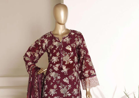 Amyrah by Sadabahar | Embroidered Lawn 3 Piece Stitched Suit D-1