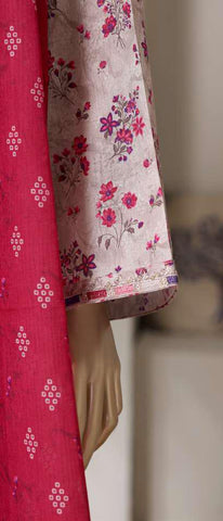 Bin Saeed Printed Stitch Lawn 2026 | 3 Piece Stitched Suit D-7