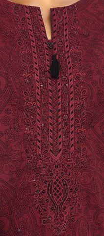 Venice by HZ Textiles | Premium Embroidered Cotton Lawn 3 Piece Unstitched Suit D-6