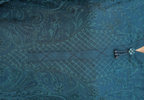 HZ Velvet Royal Needlework Luxe 3-Piece Unstitched Suit D-8