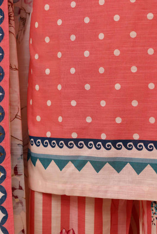 Sadabahar Printed Khaddar Stitched 3 Piece Suit D-4