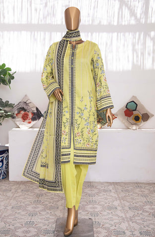 Bana Dora Digital Prints Un Stitched 3 Pcs Coll;2025 HZ TEX D-02
