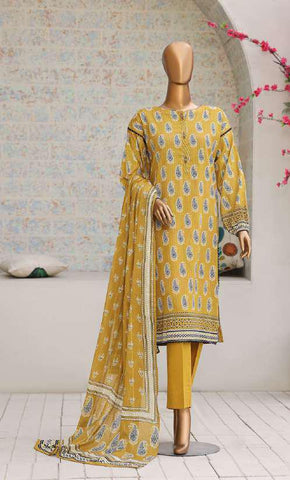 Nayab by HZ Textiles | Printed Lawn 3 Piece Unstitched Suit D-2