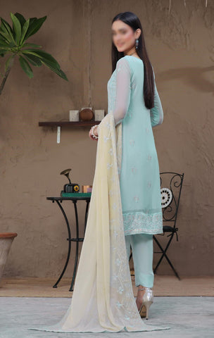 PARISHAY 3 PIECE  LUXURY EMB CHIFFON BY SOGHAT D-08