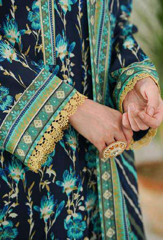 VS DAMAN Exclusive Printed Lawn Unstitched 3 Piece Suit D-23